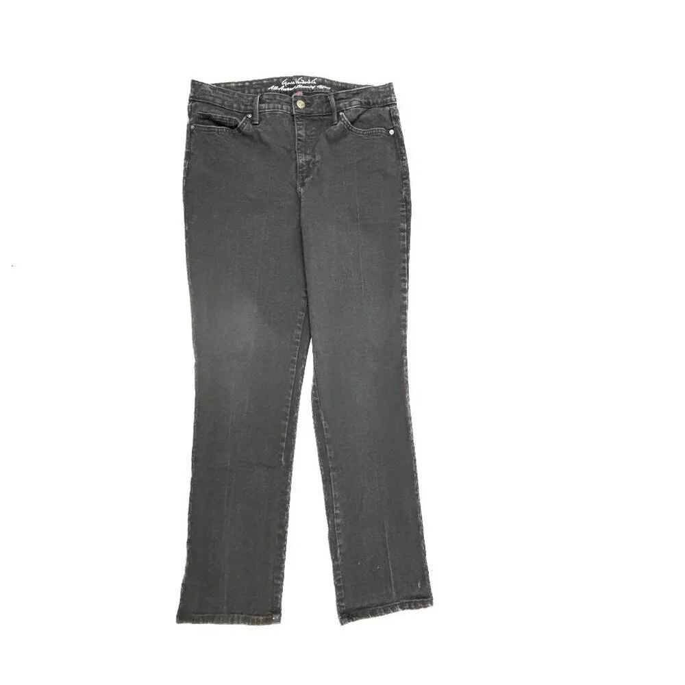 Gloria Vanderbilt Modern Straight Leg Women's size 10 Black Denim‎ Jeans